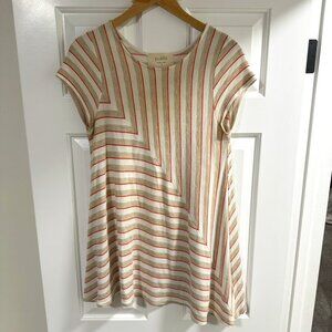 Puella Striped Asymmetrical Cap Sleeve Shirt Anthropologie